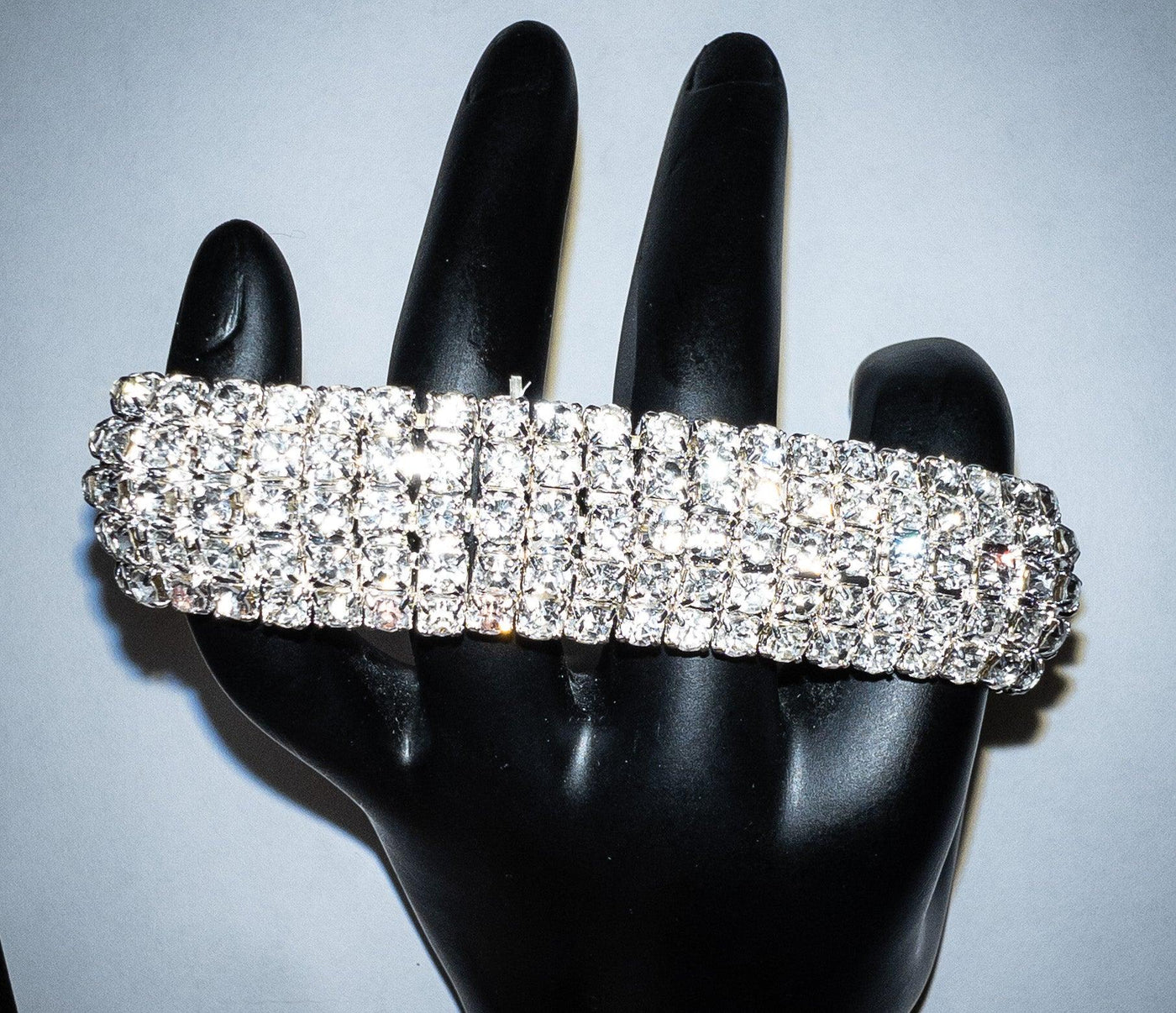 Competition Jewelry Silver Cubic Zirconia Bracelet - Brent's Bling
