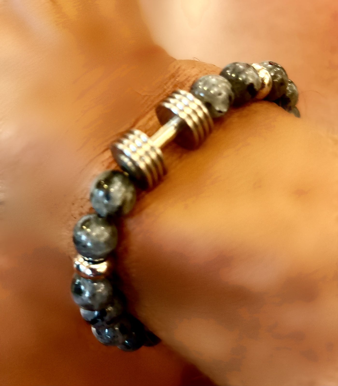 Dumbbell Beaded Bracelet