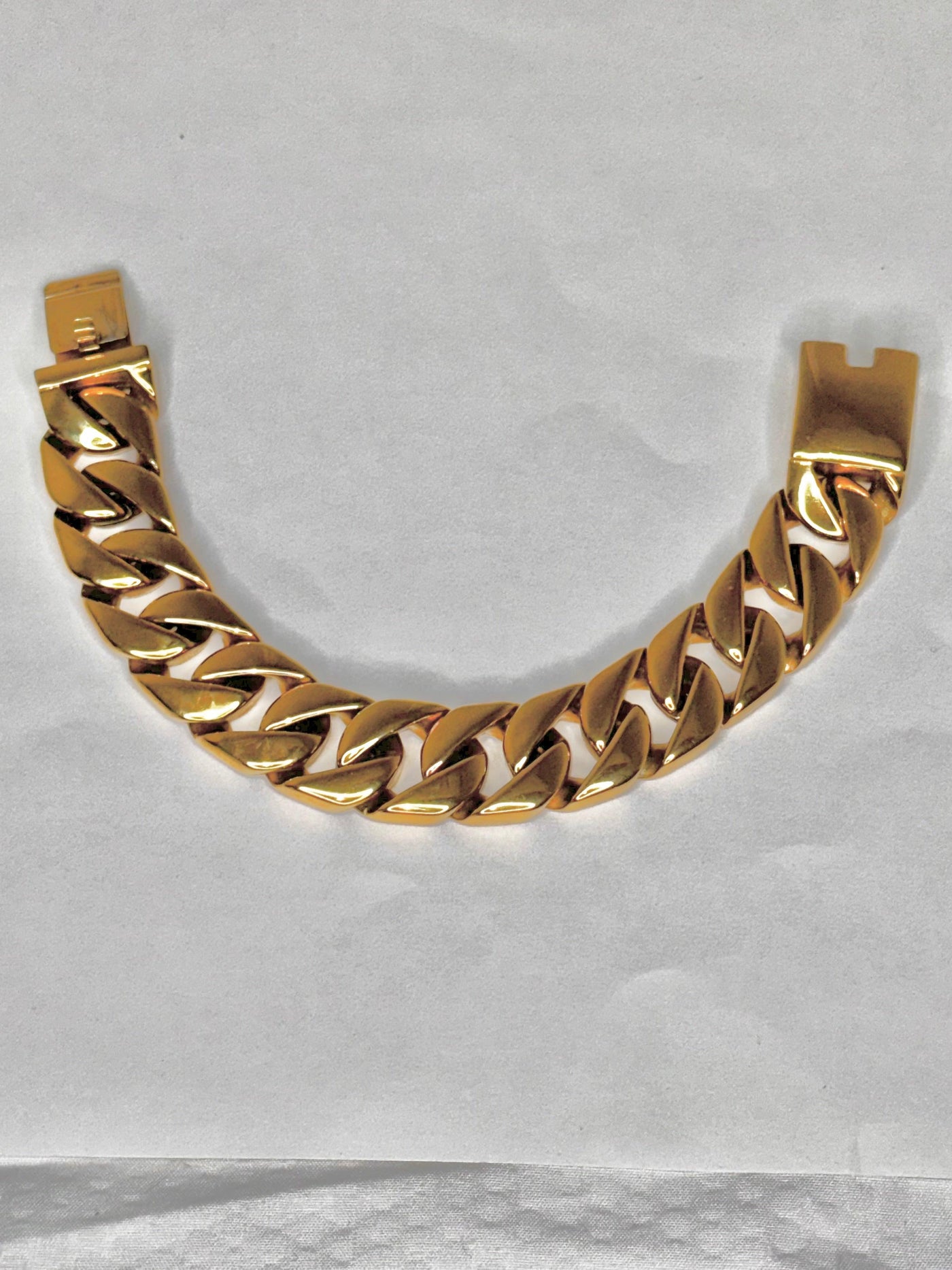 Heavy Duty Gold Plated Stainless Steel Bracelet - Brent's Bling