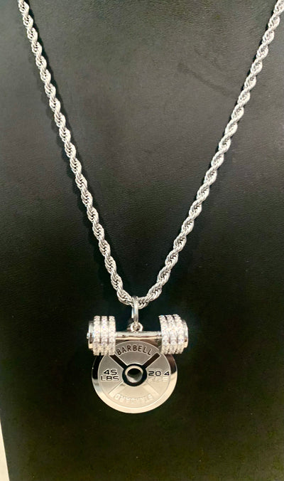 Tuplakäsipaino-/levypainokaulakoru