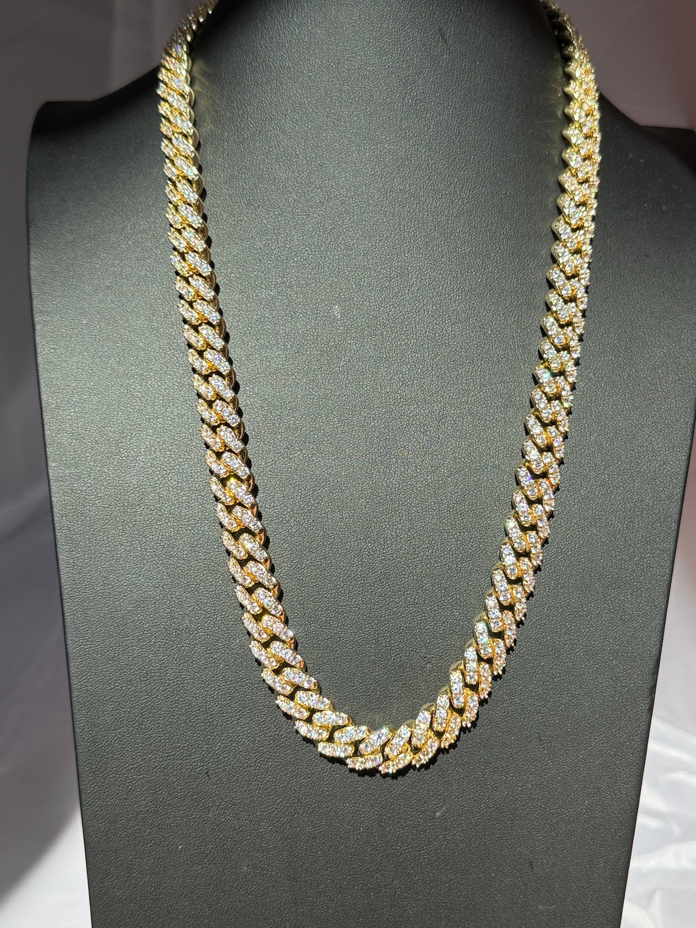 Discover the Pinnacle of Fitness Fashion: Gold-Plated Iced Cuban Chain