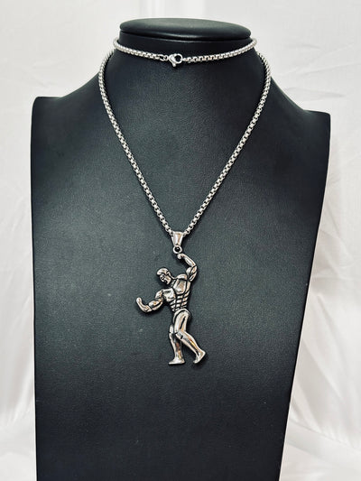 Muscle Man Posing Necklace