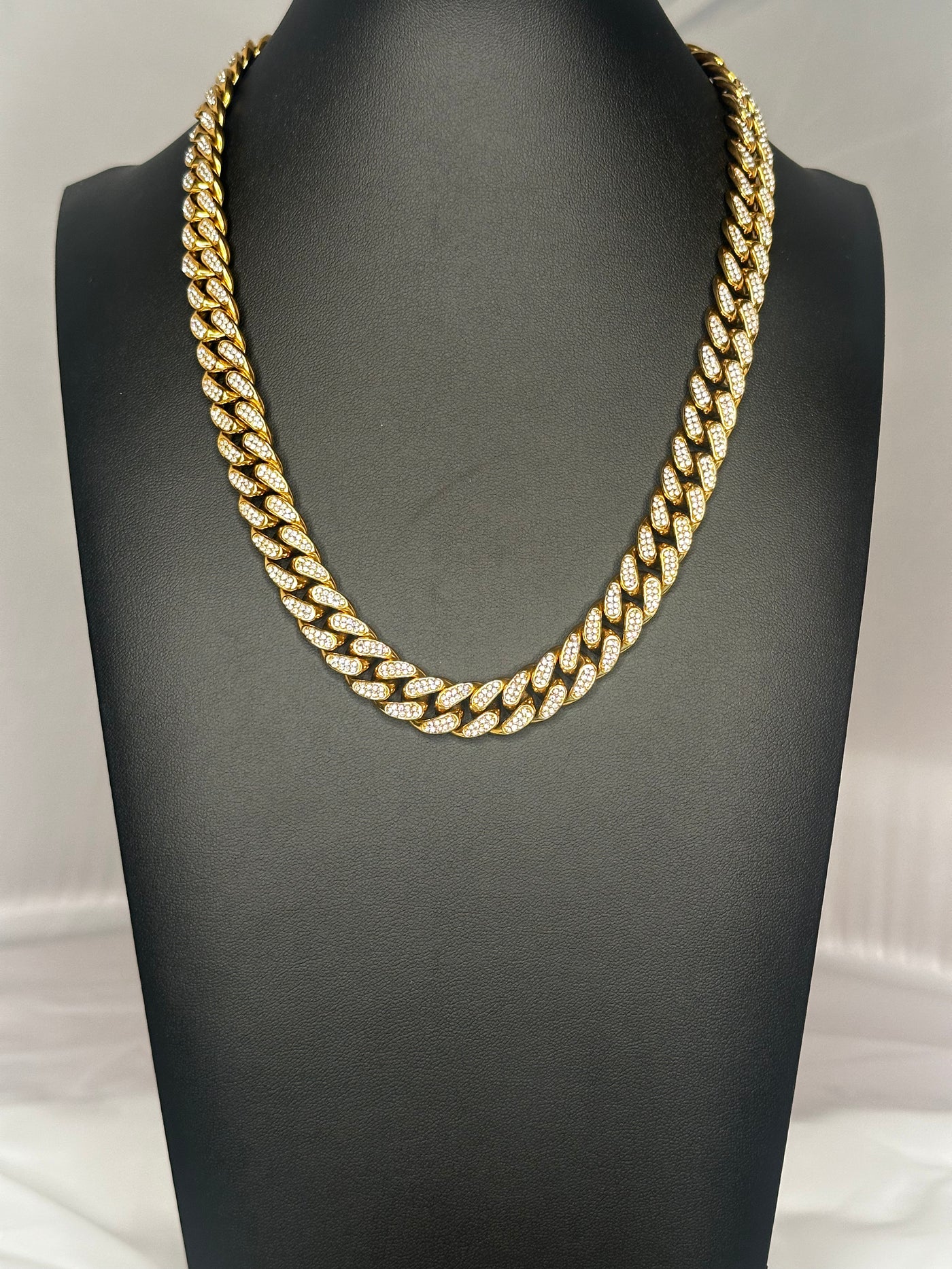Discover the Pinnacle of Fitness Fashion: Gold-Plated Iced Cuban Chain