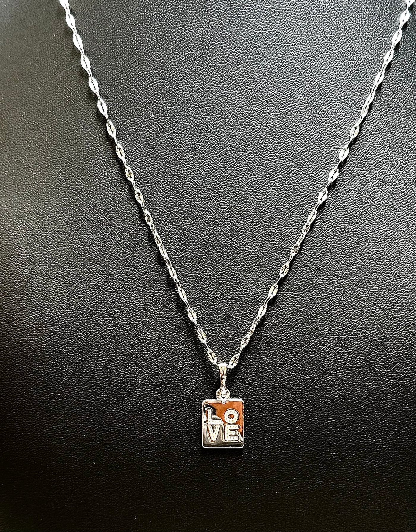 Women's Stainless Steel Love Pendant Necklace - Elegant Romantic Jewelry Gift